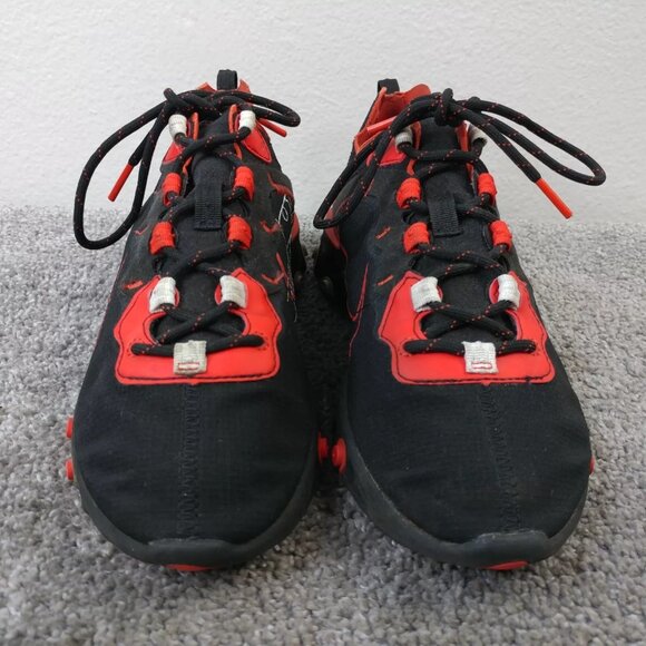 Nike React Element Script Swoosh Mens Size 7 Running Shoes Black Red CK9285-001 - Picture 5 of 9